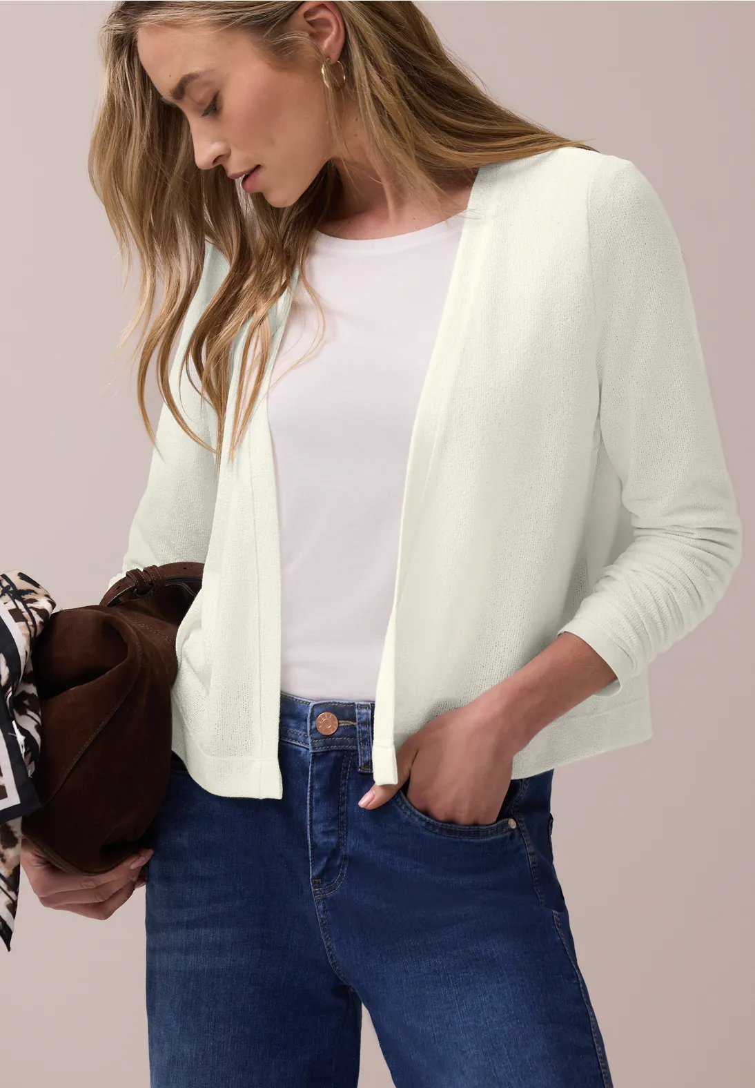 Street One Knit Cardigan Nette - Off White