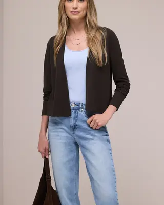 Street One Strick Cardigan Nette - Espresso Brown