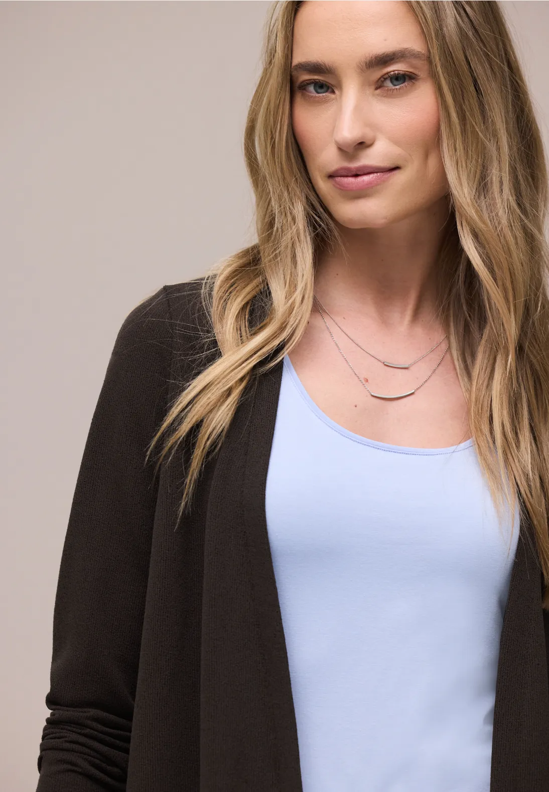 Street One Strick Cardigan Nette - Espresso Brown