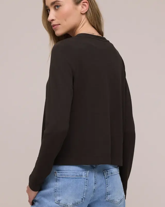 Street One Gebreid Vestje Nette - Espresso Brown