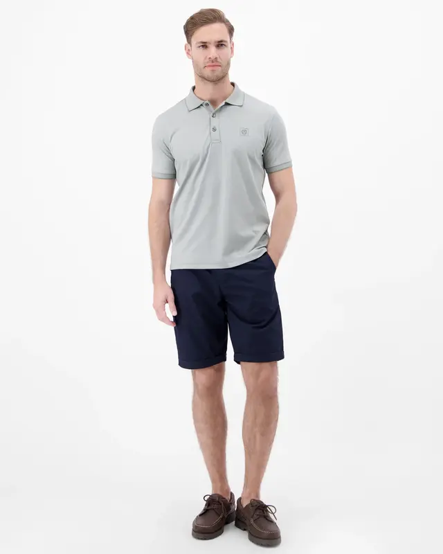 Lerros Unifarbe Piqué Polo - Storm Grey