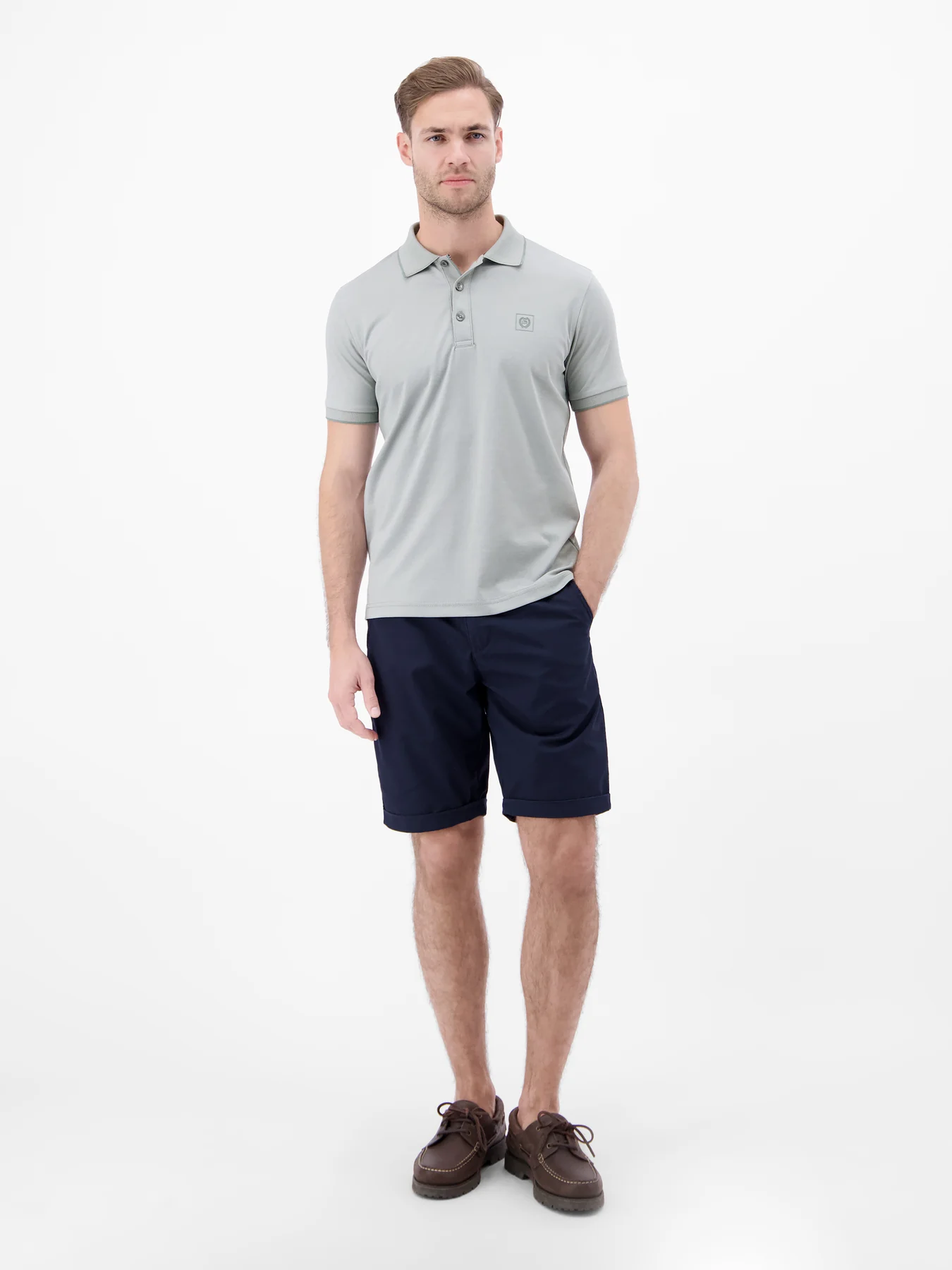 Lerros Piqué Polo - Storm Grey