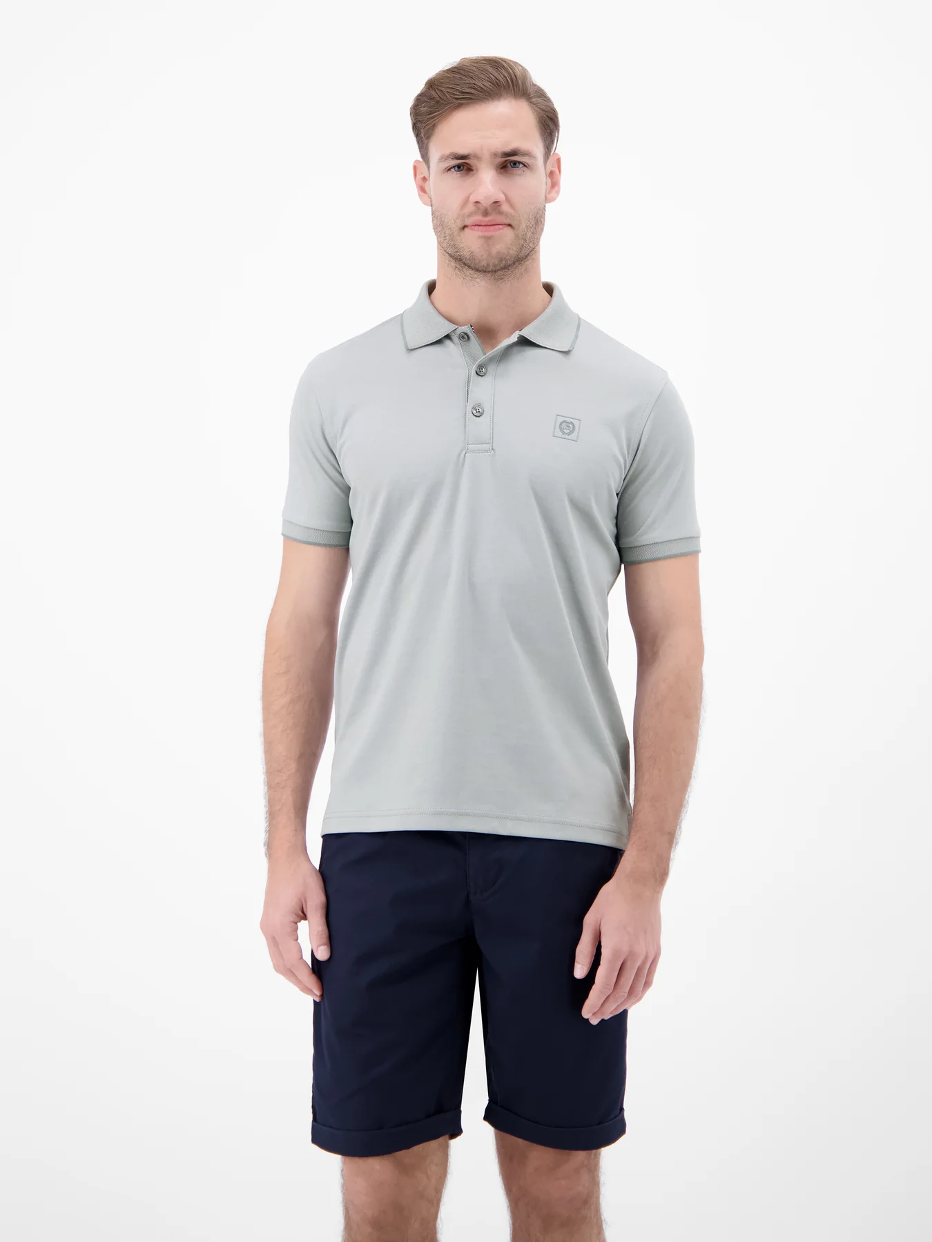 Lerros Piqué Polo - Storm Grey