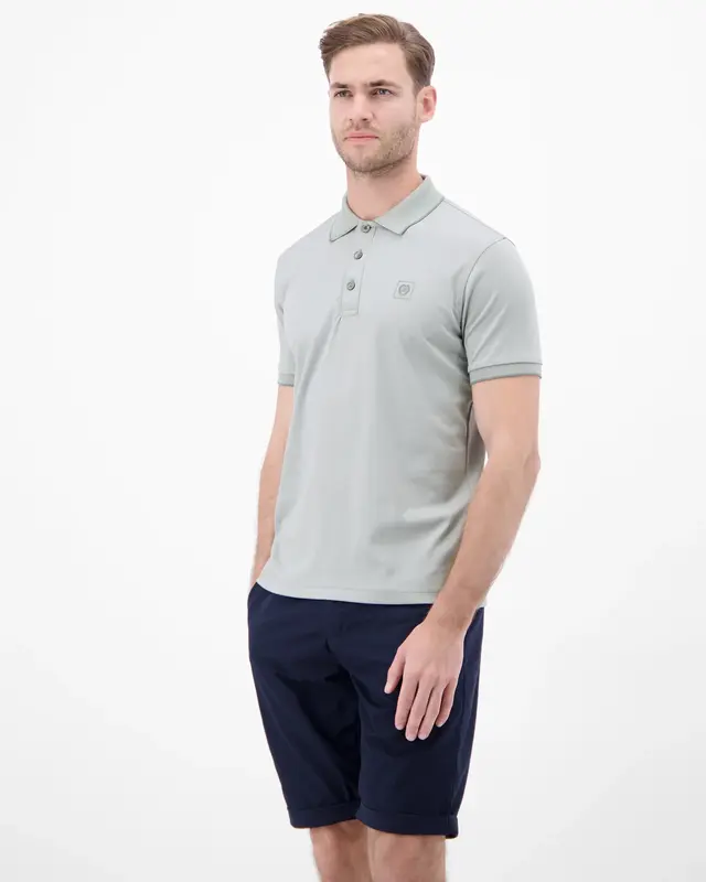 Lerros Unifarbe Piqué Polo - Storm Grey