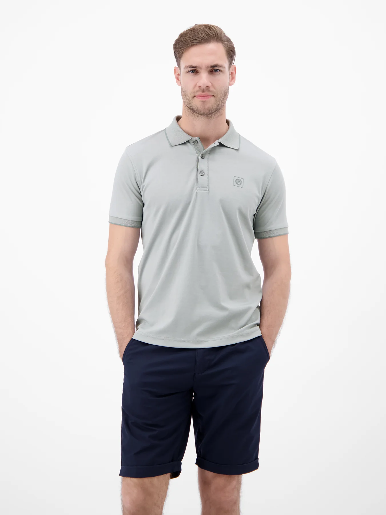 Lerros Piqué Polo - Storm Grey
