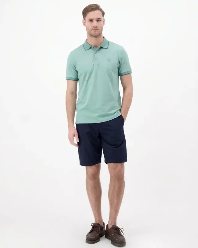 Lerros Unifarbe Piqué Polo - Soft Teal