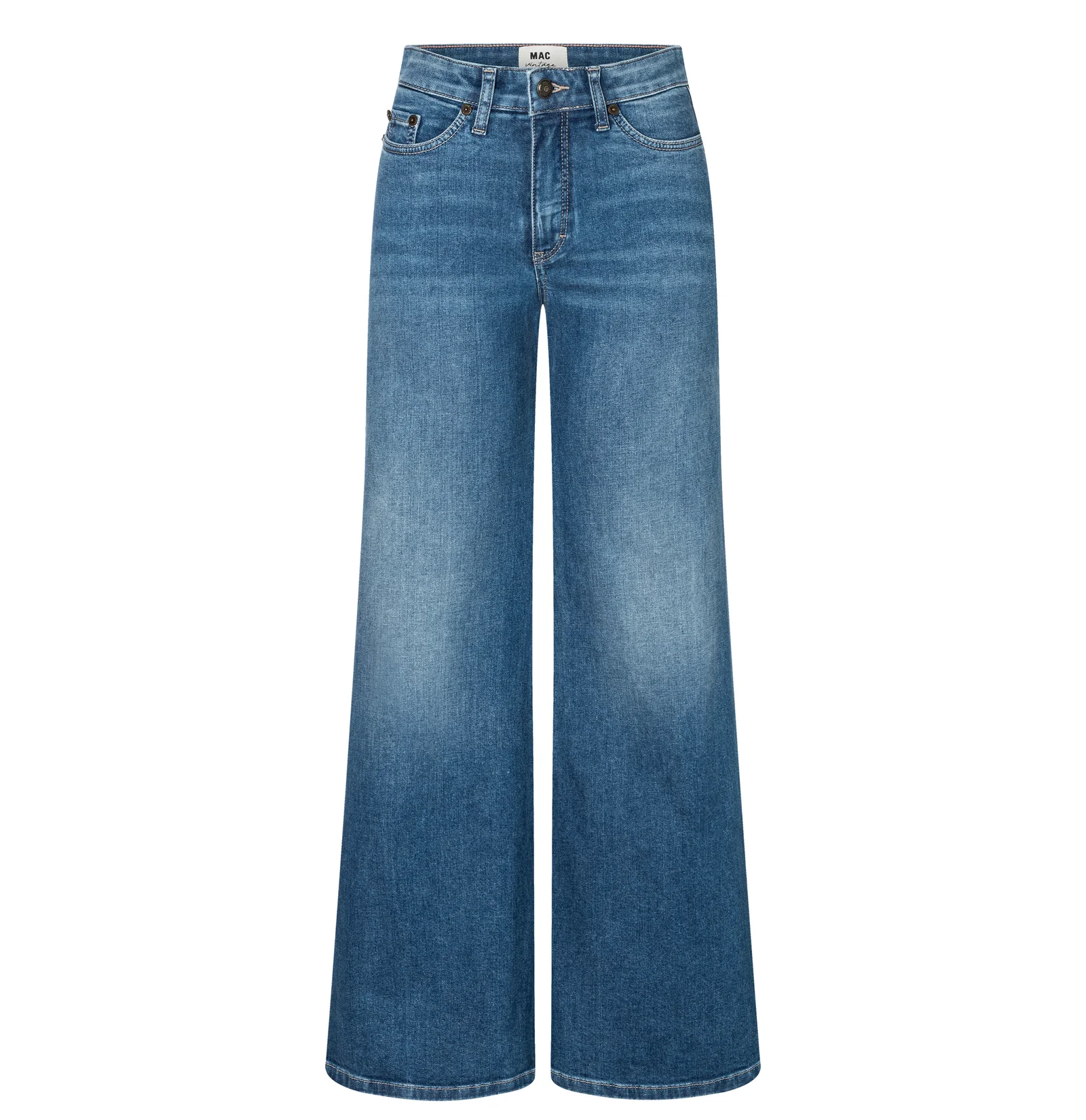 Mac Jeans  Wide Flare - Cosmic Mid Blue Used