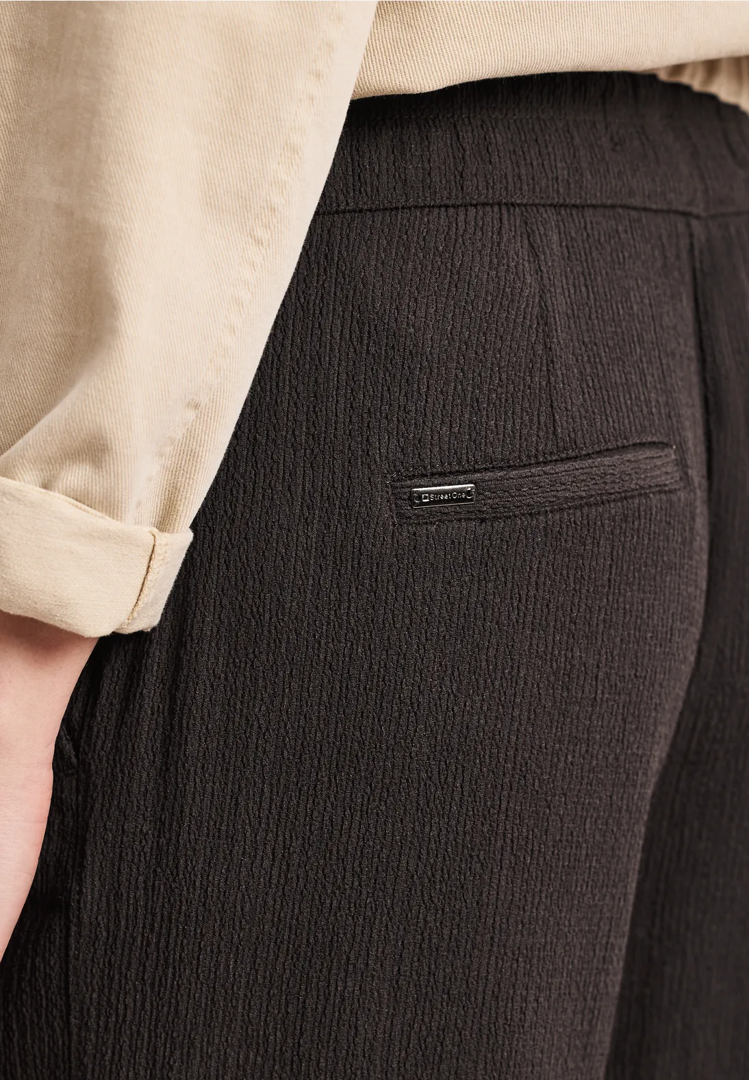 Street One High Waist Broek - Deep Earth