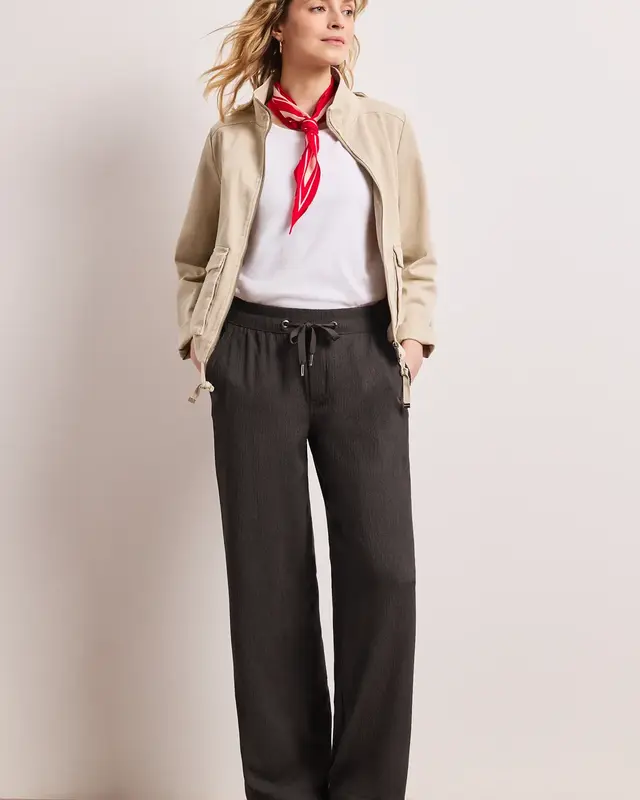 Street One High Waist Broek - Deep Earth