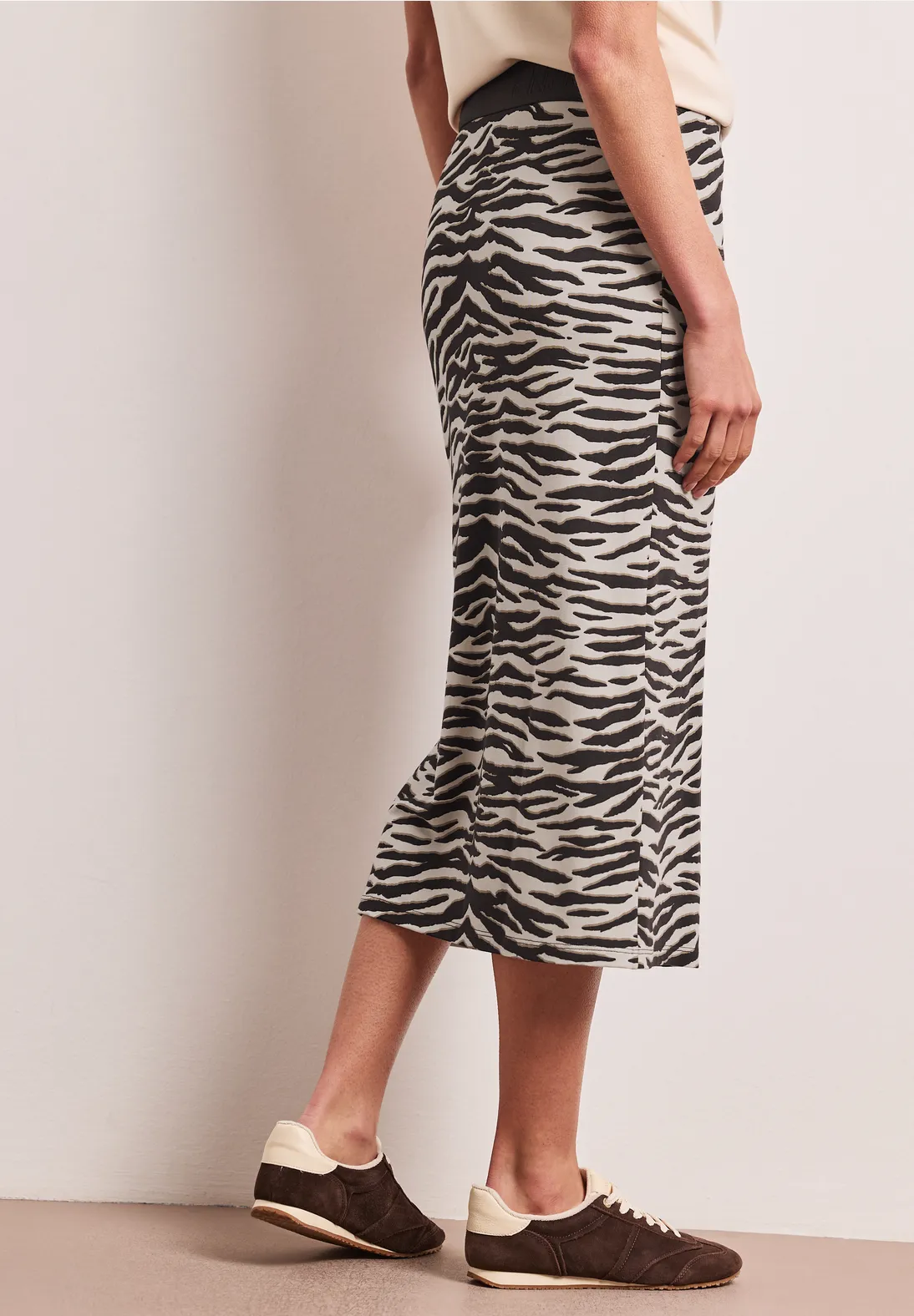 Street One Midi Skirt Pepica - Espresso Brown