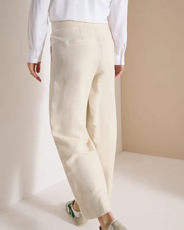 Cecil Linnenmix Broek Neele - Macadamia Beige