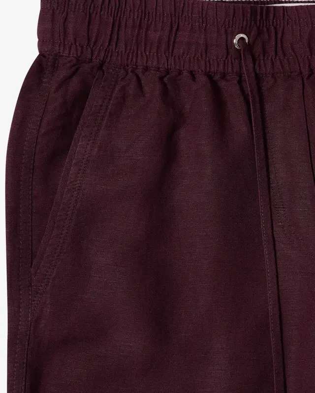 Cecil Leinenmix Hose Neele - Rich Burgundy