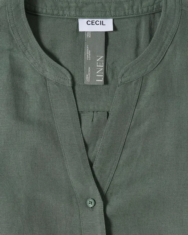 Cecil Leinenmix Bluse - Just Khaki