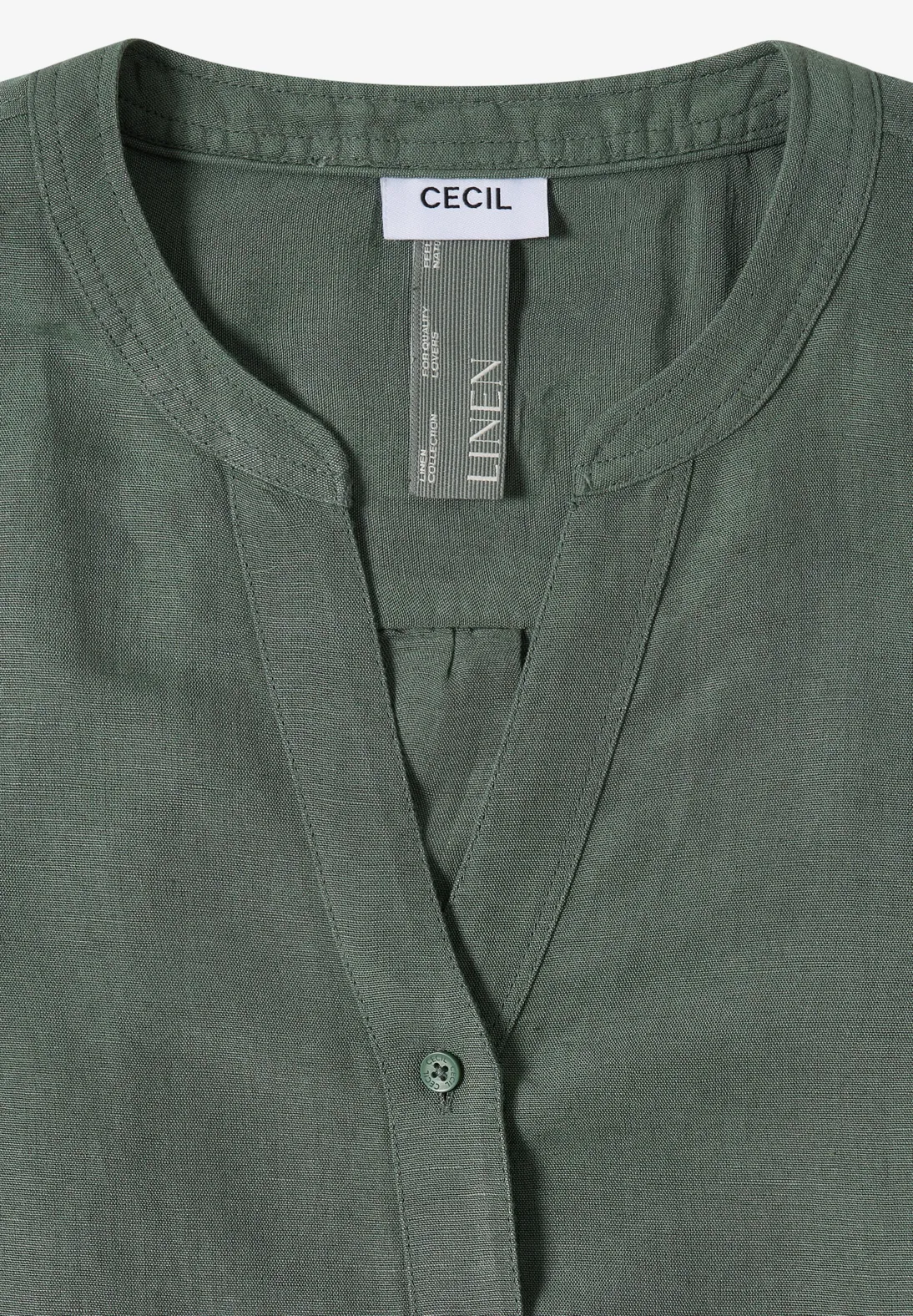 Cecil Leinenmix Bluse - Just Khaki