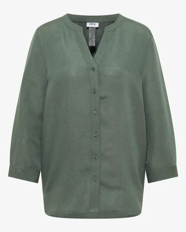 Cecil Leinenmix Bluse - Just Khaki