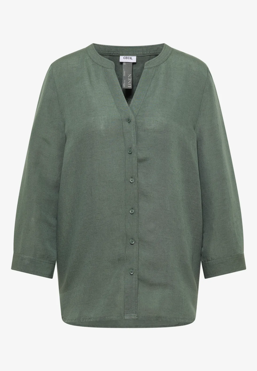 Cecil Linnenmix Blouse - Just Khaki
