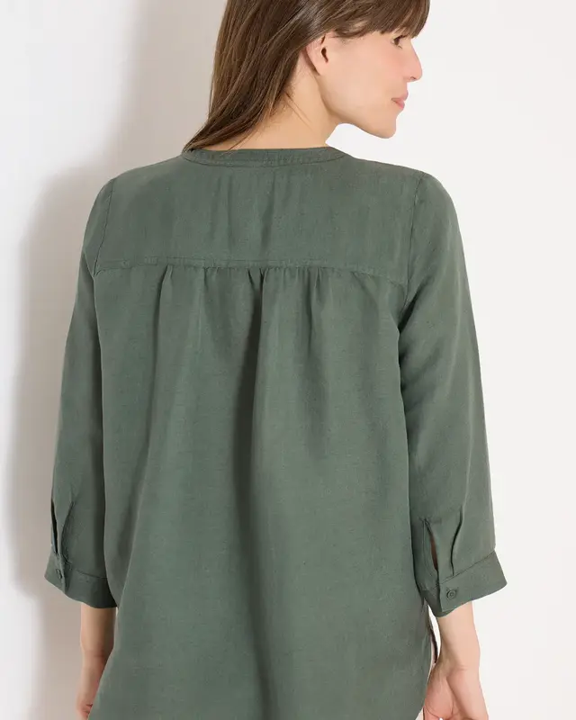Cecil Leinenmix Bluse - Just Khaki