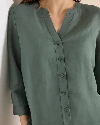 Cecil Linnenmix Blouse - Just Khaki