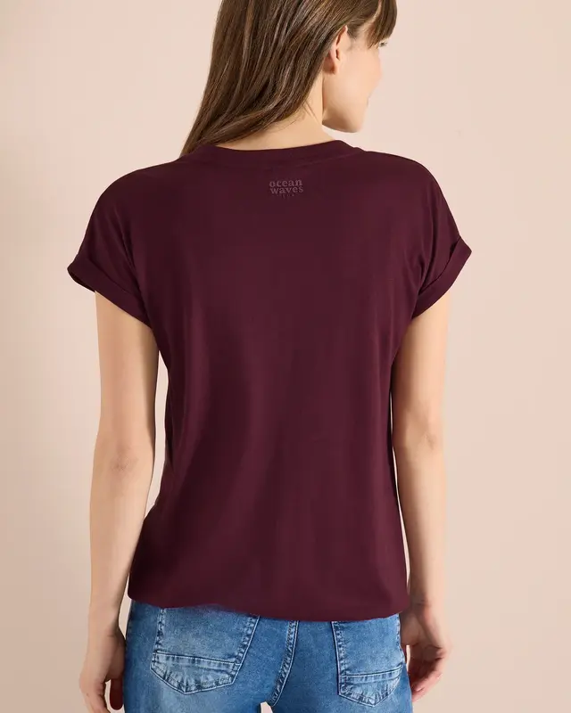 Cecil Shirt Tuniek Stijl - Sweet Grape Red