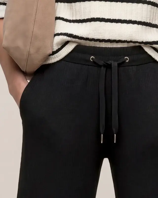 Street One High Waist Pants - Black