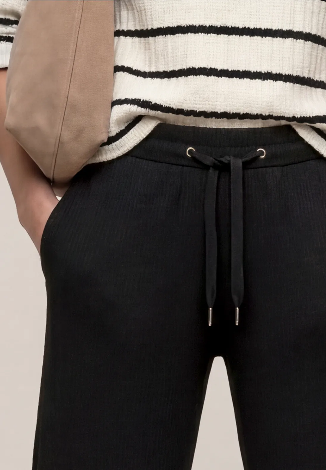 Street One High Waist Hose - Black