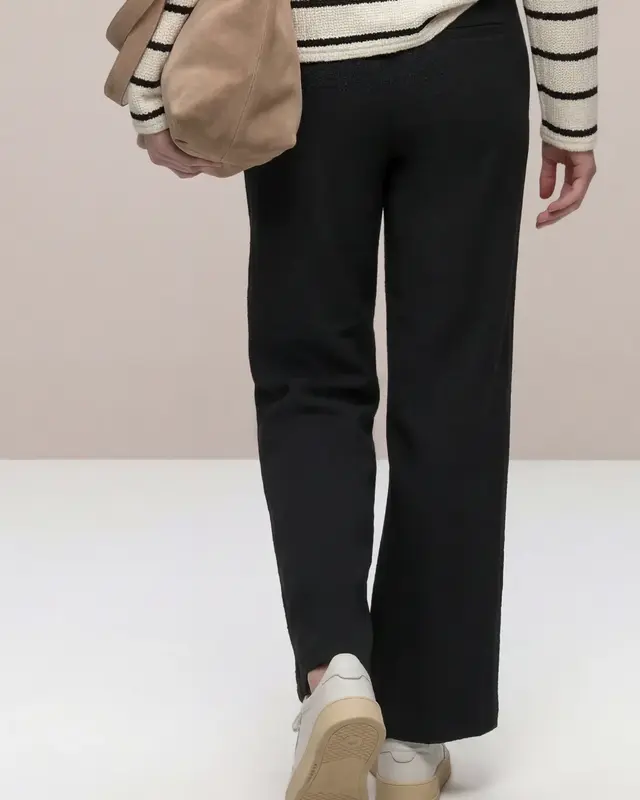 Street One High Waist Broek - Black