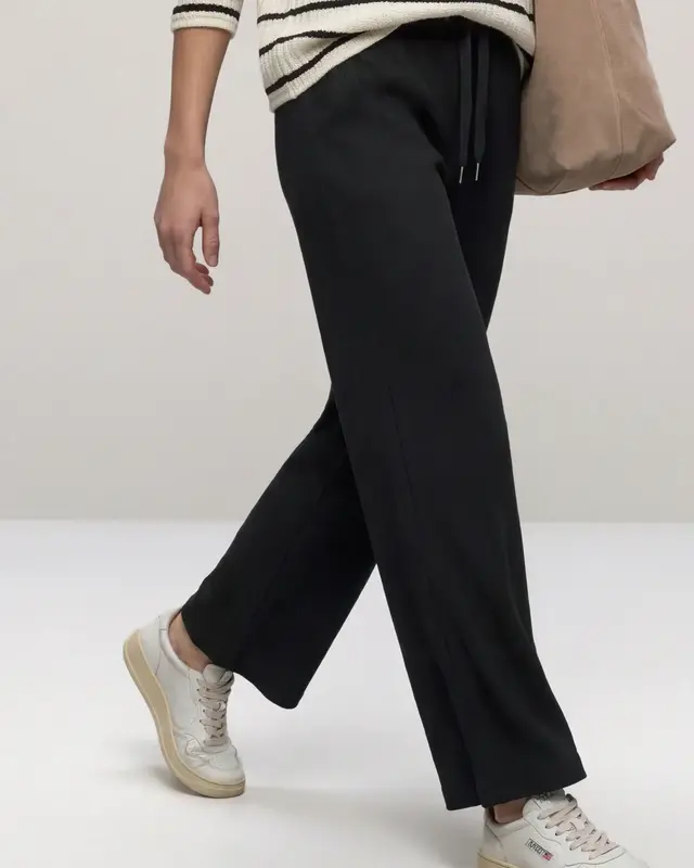 Street One High Waist Broek - Black