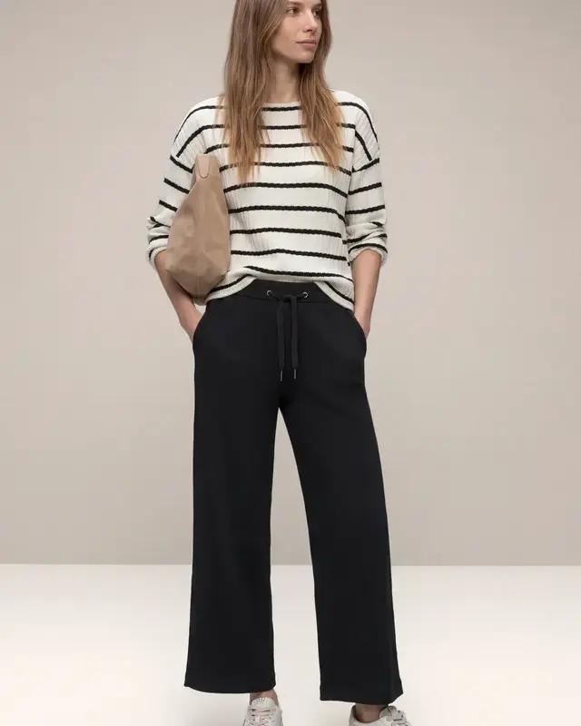 Street One High Waist Broek - Black