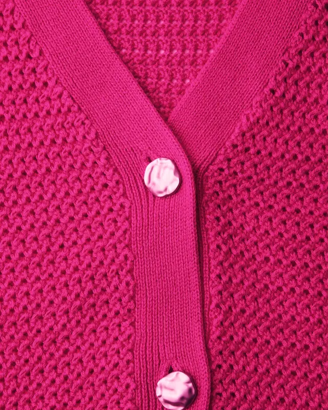 Street One Cardigan with Structure - Magenta Dream