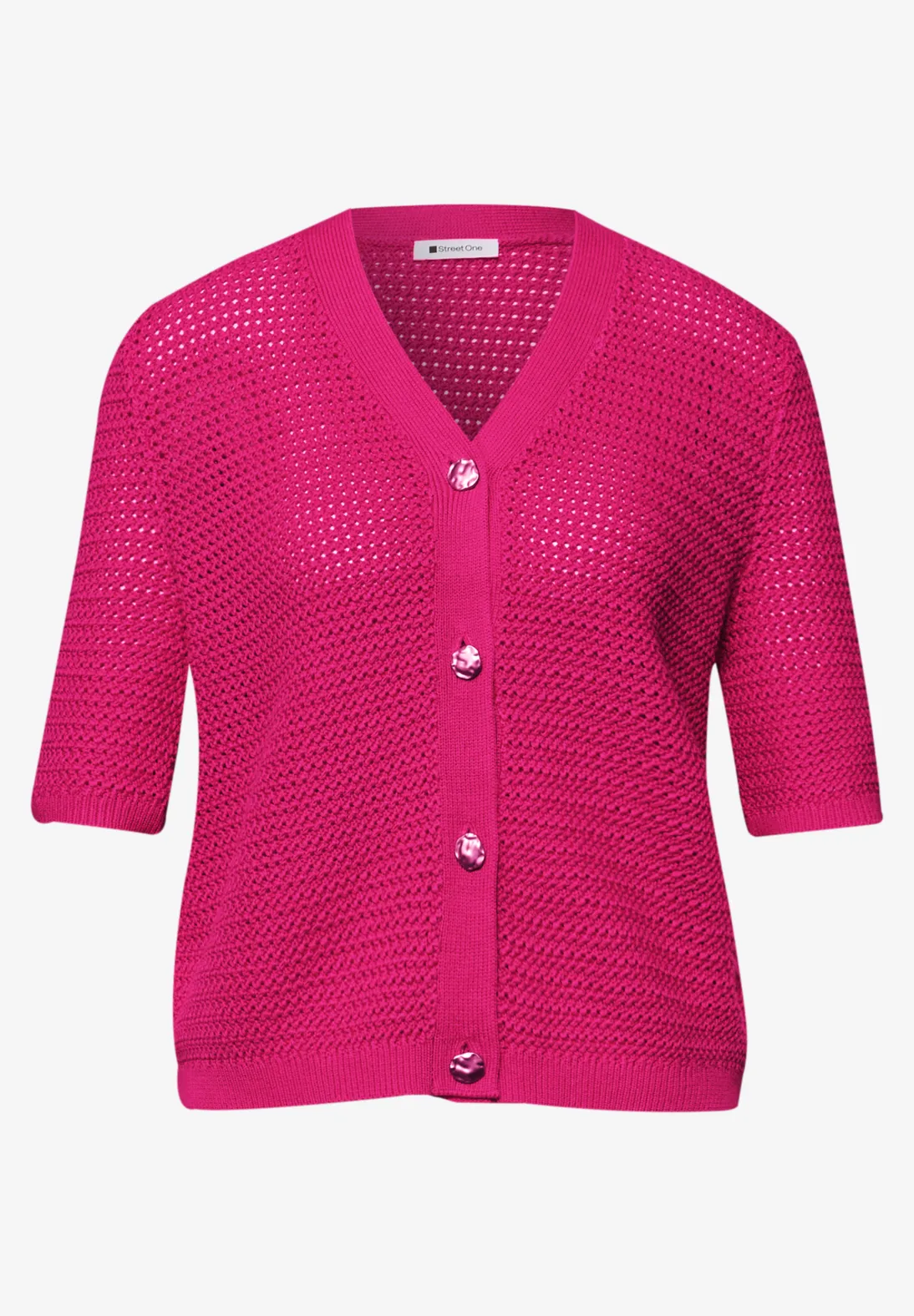 Street One Cardigan with Structure - Magenta Dream