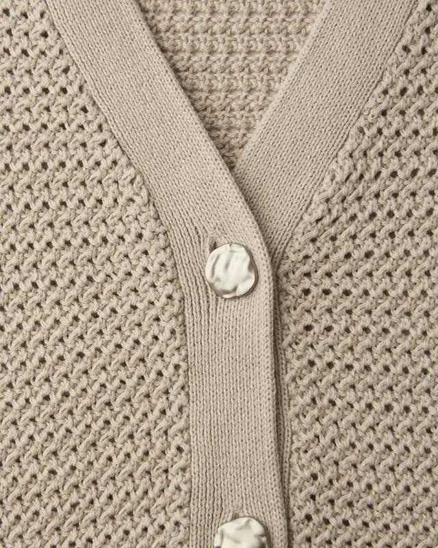 Street One Struktur Cardigan - Clay Sand