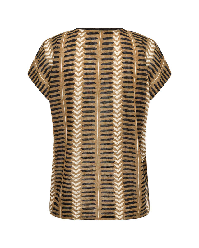 Soyaconcept T-Shirt Aretha 45 - Butternut Combi