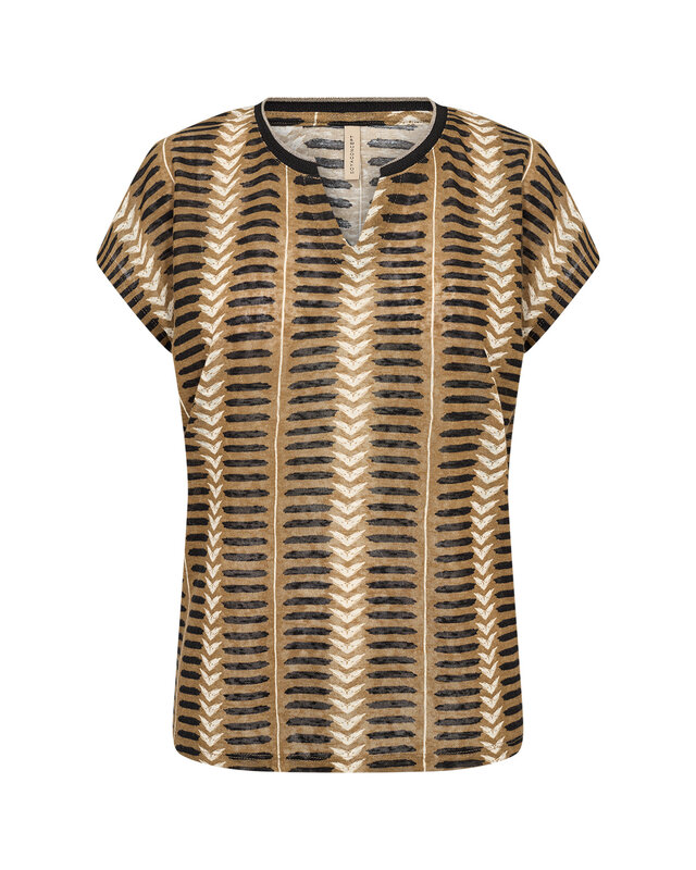 Soyaconcept T-Shirt Aretha 45 - Butternut Combi