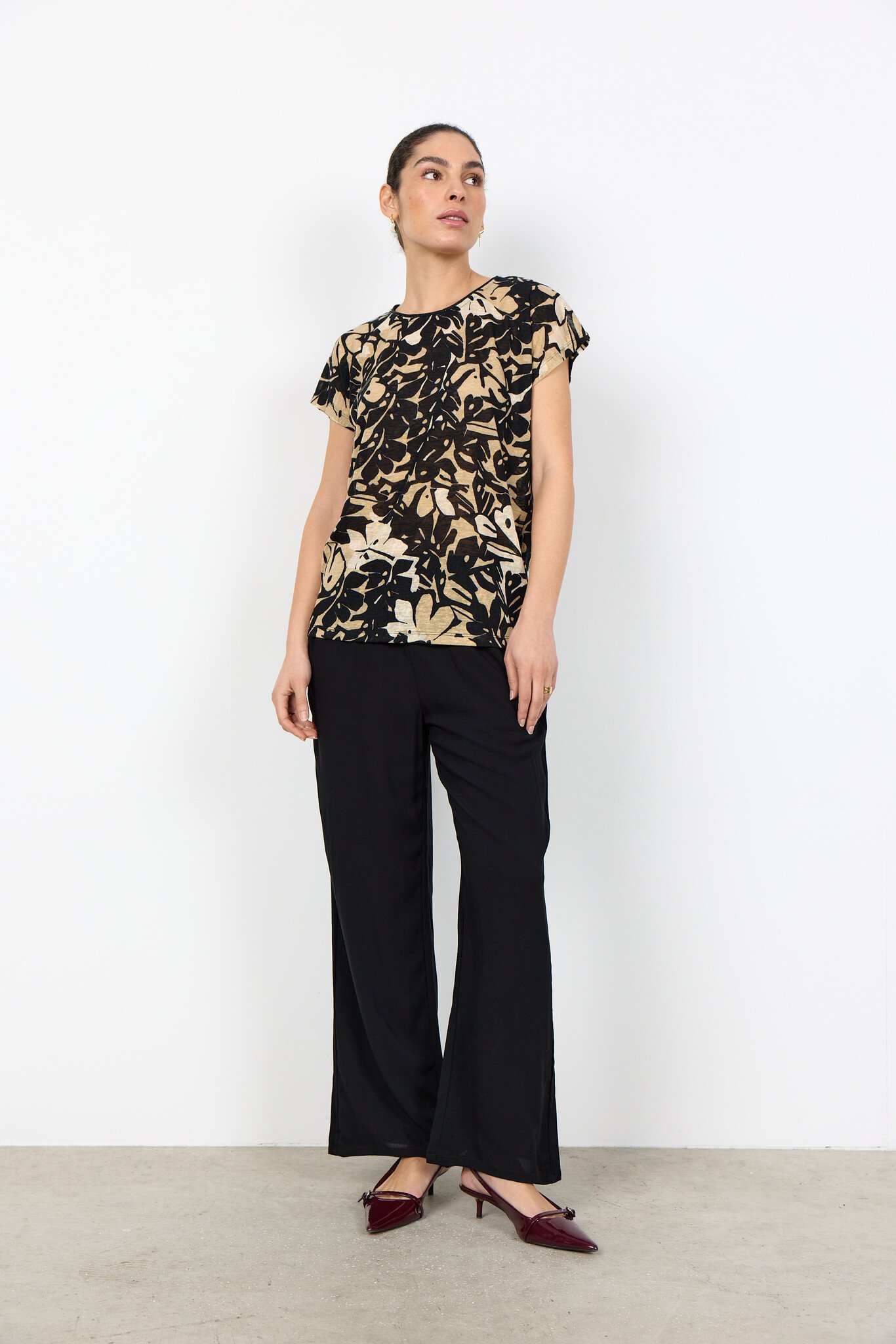 Soyaconcept T-Shirt Aretha 46 - Black Combi