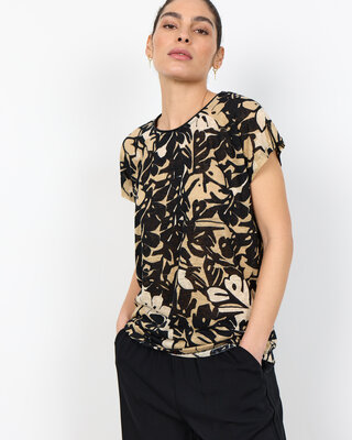 Soyaconcept T-Shirt Aretha 46 - Black Combi