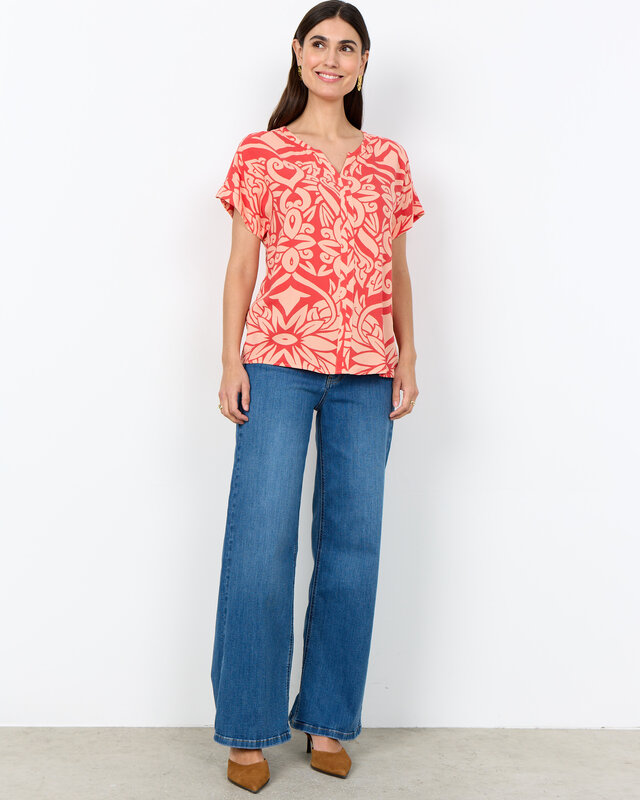Soyaconcept Blouse Felone 1 - Salmon Combi