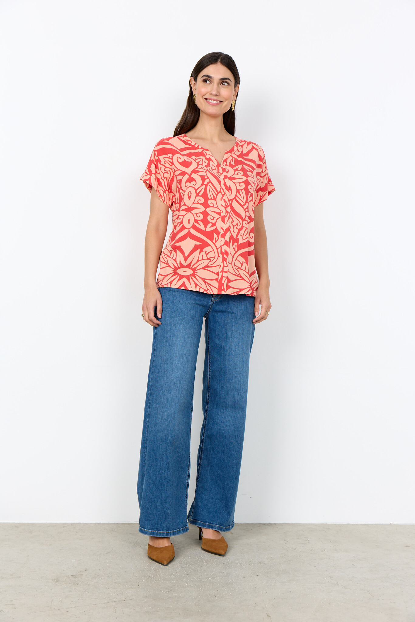 Soyaconcept Blouse Felone 1 - Salmon Combi