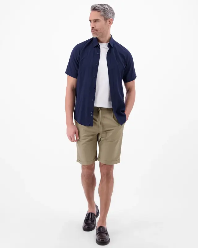 Lerros Linnenmix Chino Short - Medium Kitt