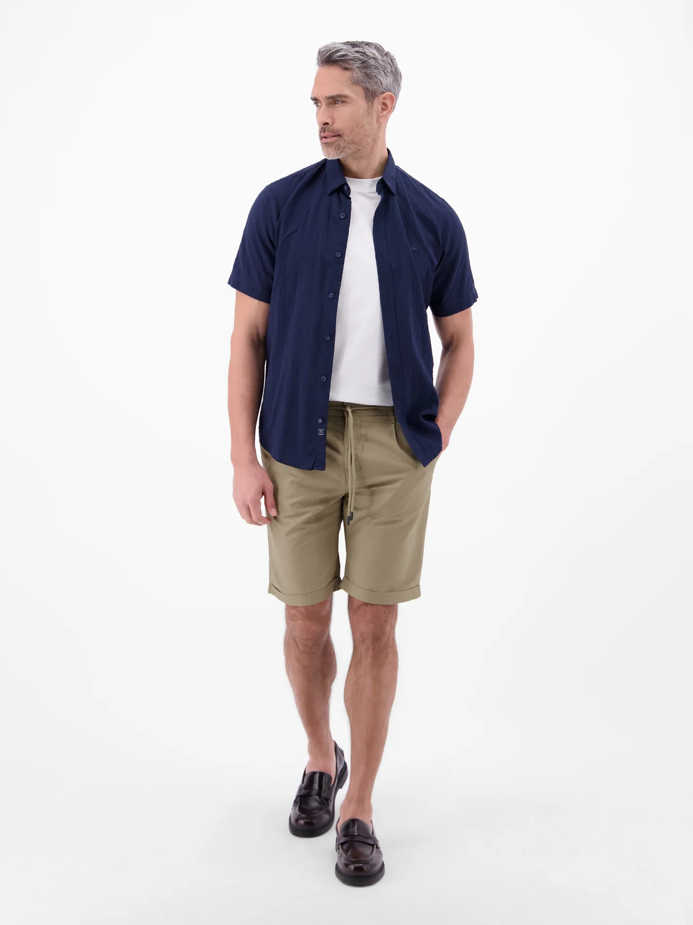 Lerros Leinenmix Chino Short - Medium Kitt