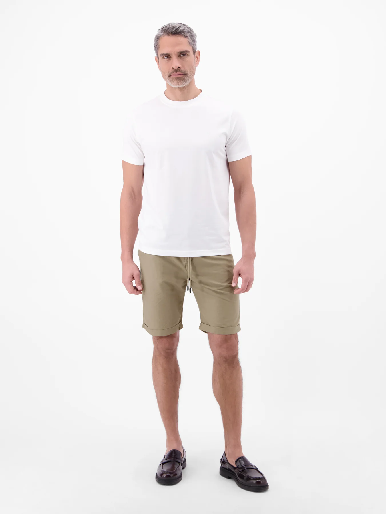 Lerros Linnenmix Chino Short - Medium Kitt