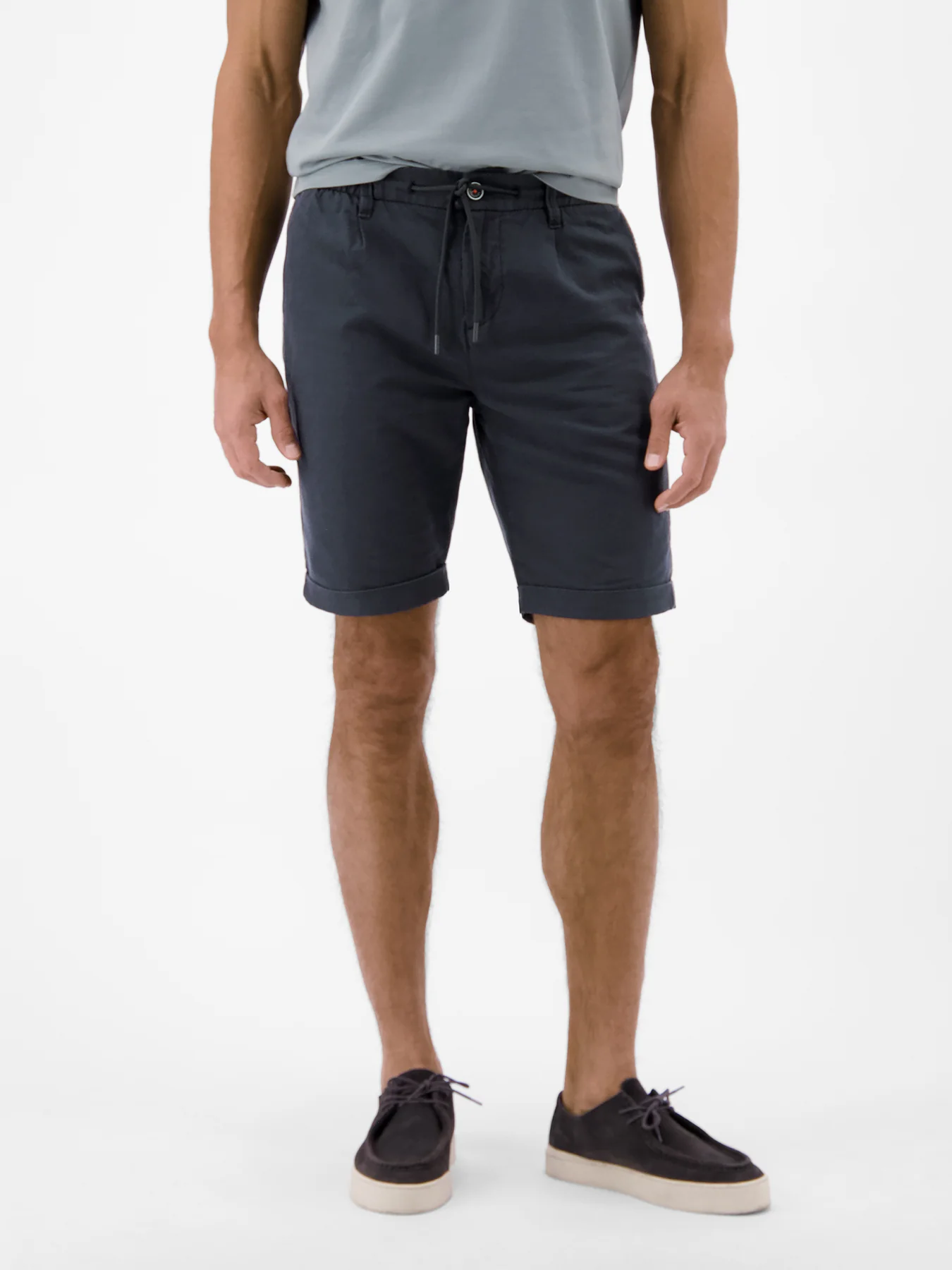 Lerros Linen Mix Chino Short - Blue Night