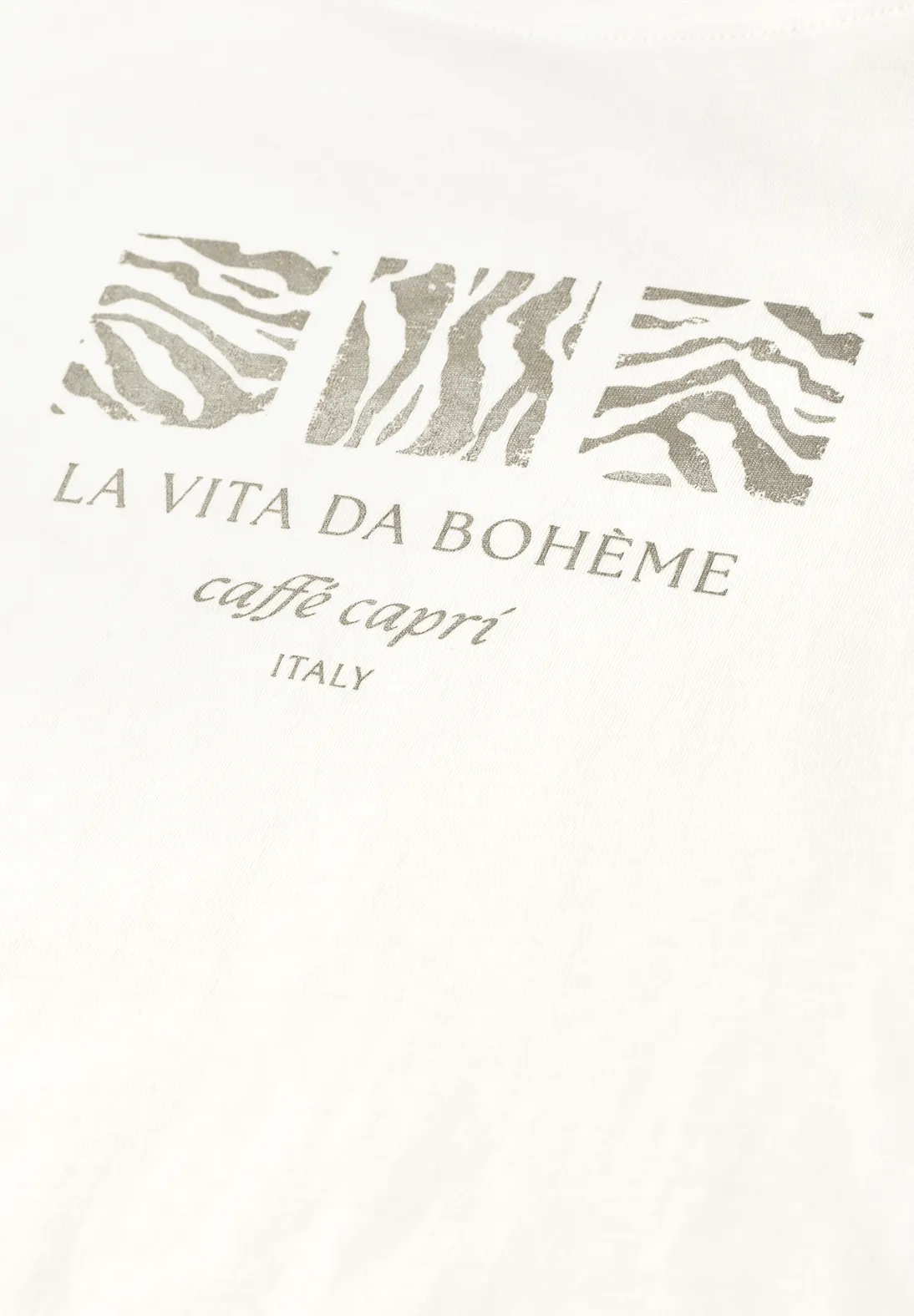 Street One Shirt met Frontprint - Off White