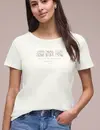Street One Shirt with Frontprint - Off White