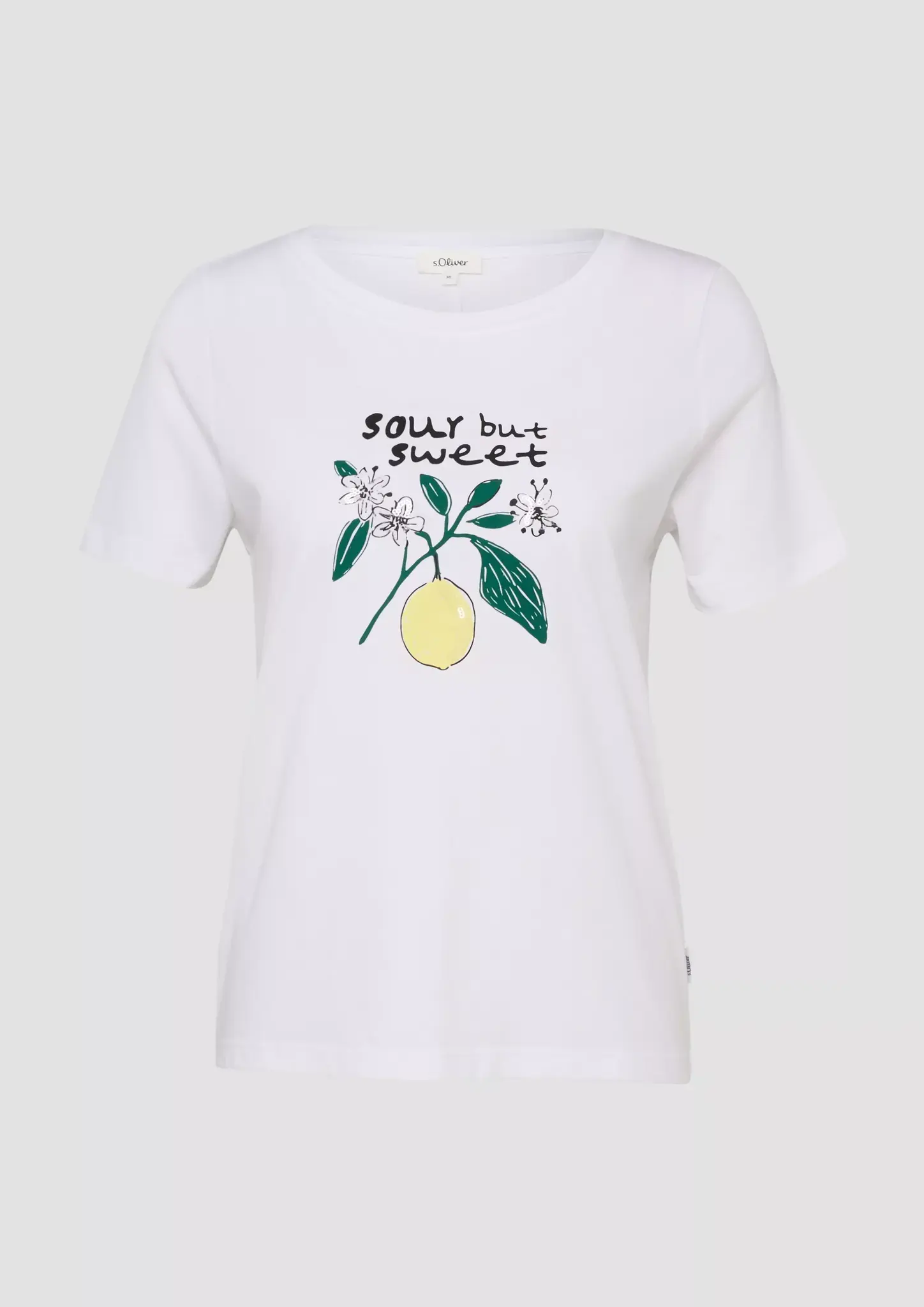 S. Oliver T-Shirt met Pailletten - White