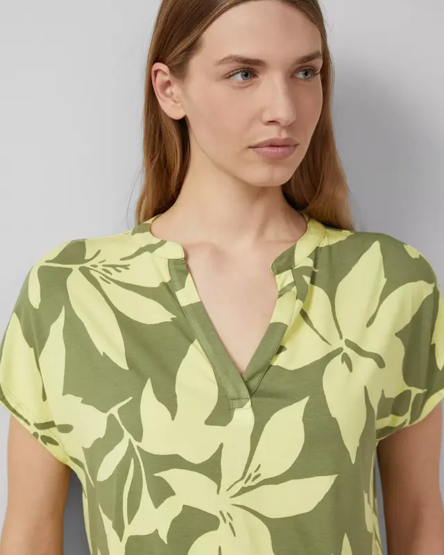 S. Oliver Print T-Shirt - Olive Green