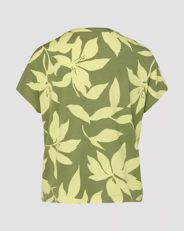 S. Oliver Print T-Shirt - Olive Green