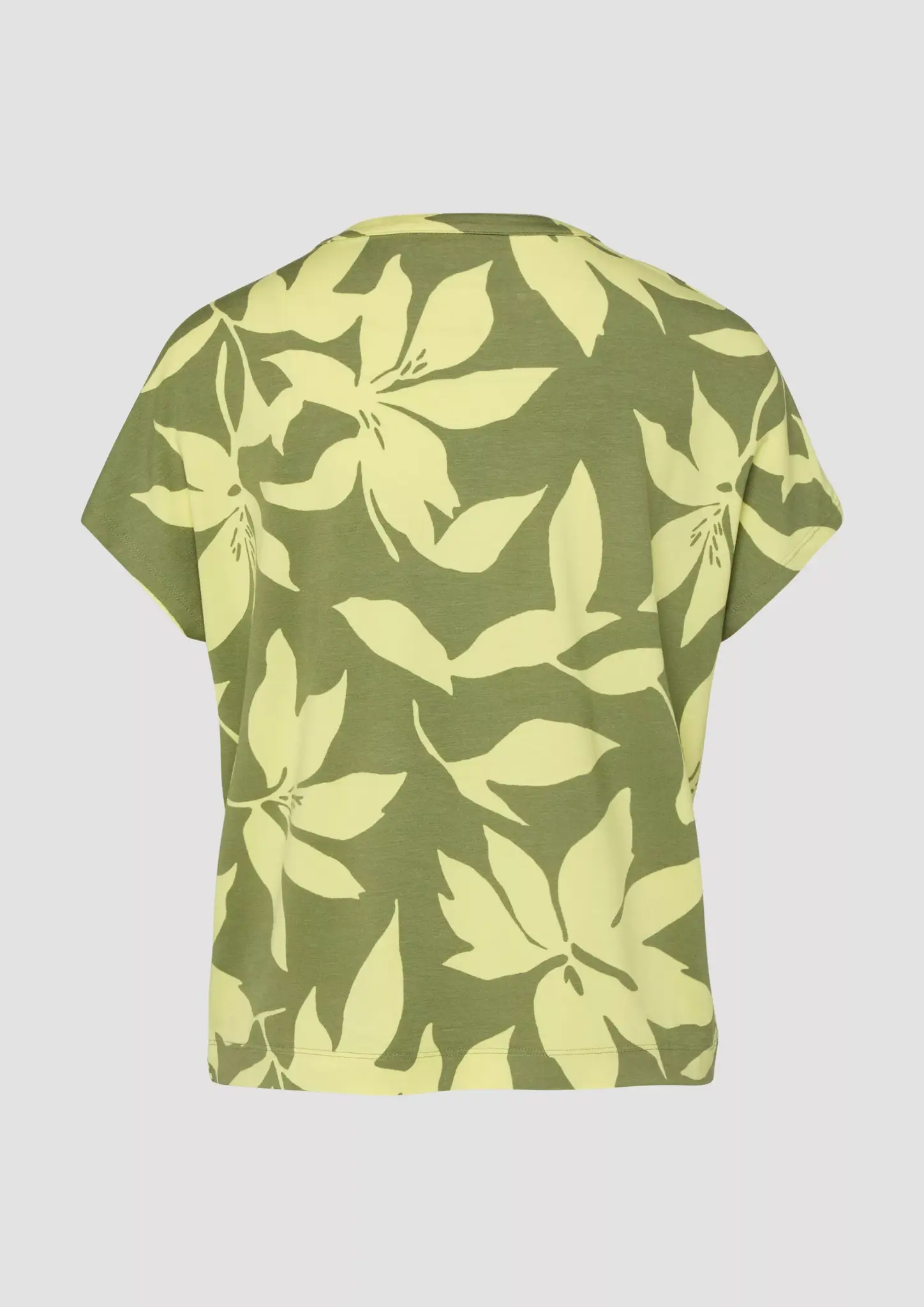 S. Oliver Print T-Shirt - Olive Green