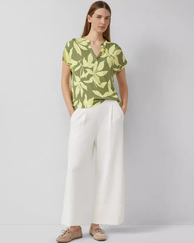 S. Oliver Print T-Shirt - Olive Green