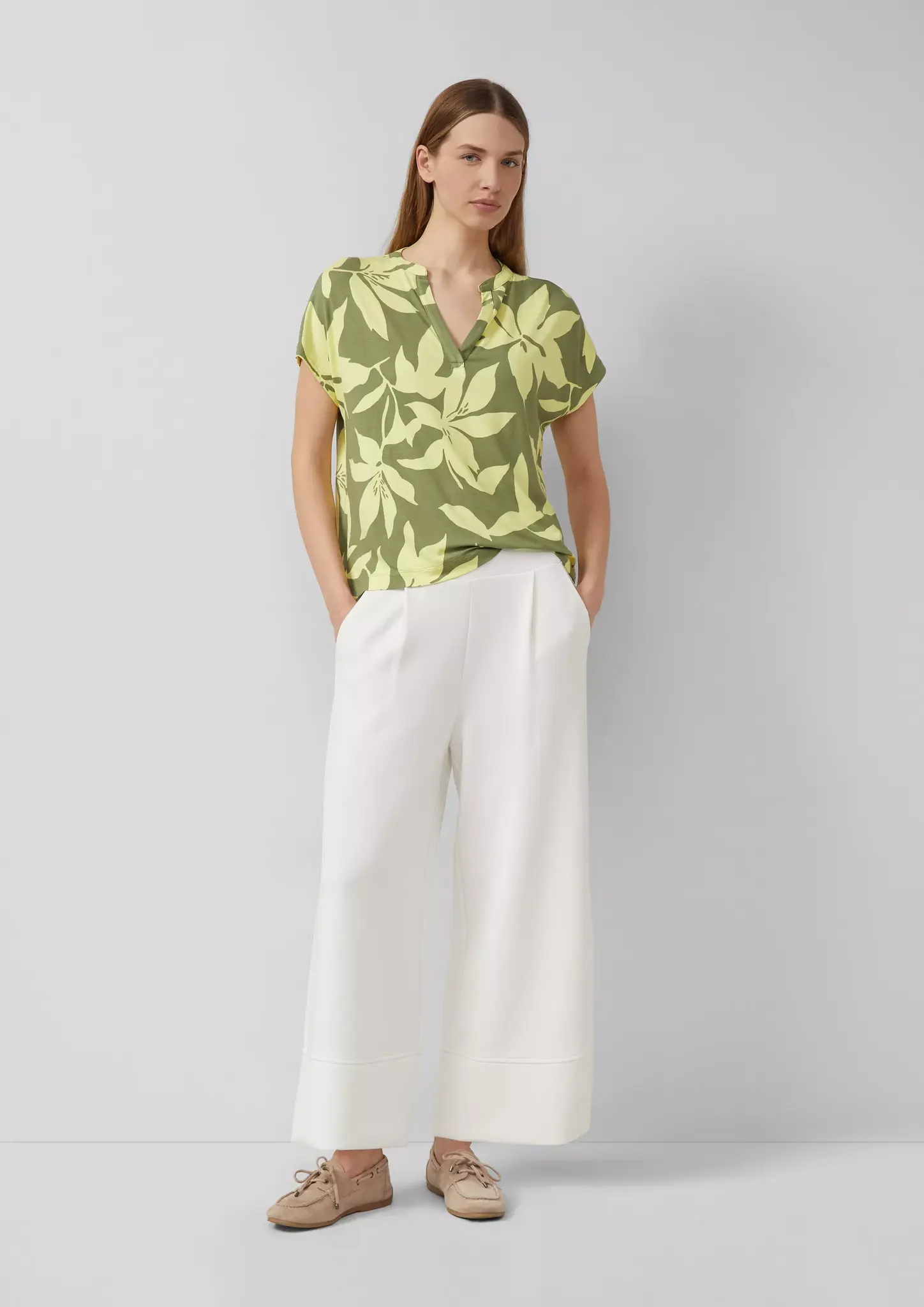 S. Oliver Print T-Shirt - Olive Green