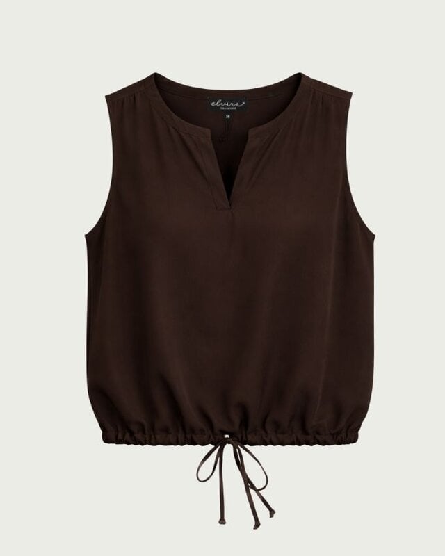 Elvira Collections Top Abby - Dark Brown
